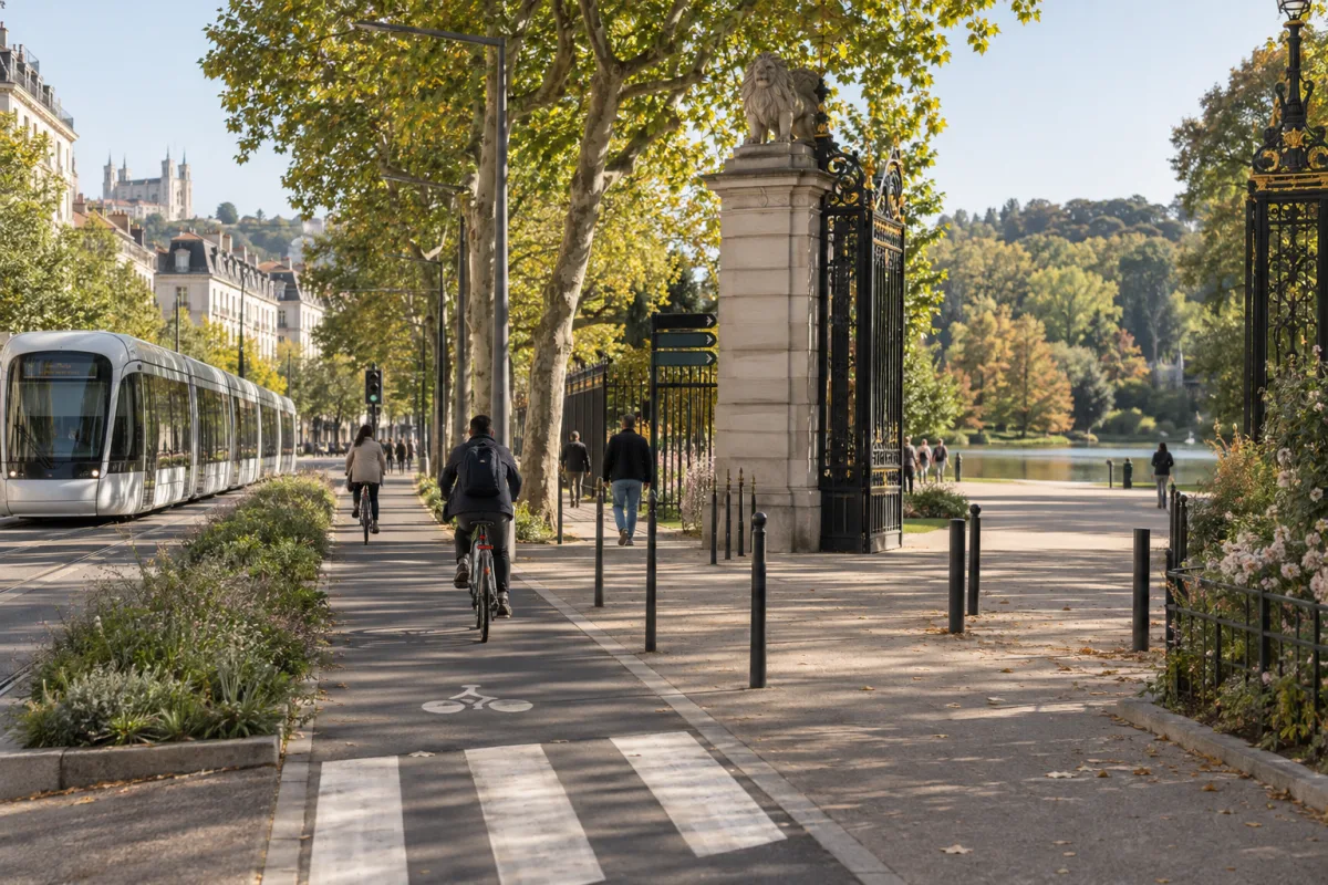 Repère visuel lié au Parc de la Tête d’Or